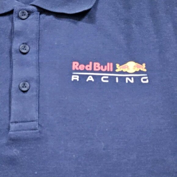 Puma Red Bull Racing T Shirt Mens XL Navy Blue Polo Sergio Perez F1 SP11 Logo - Picture 7 of 13